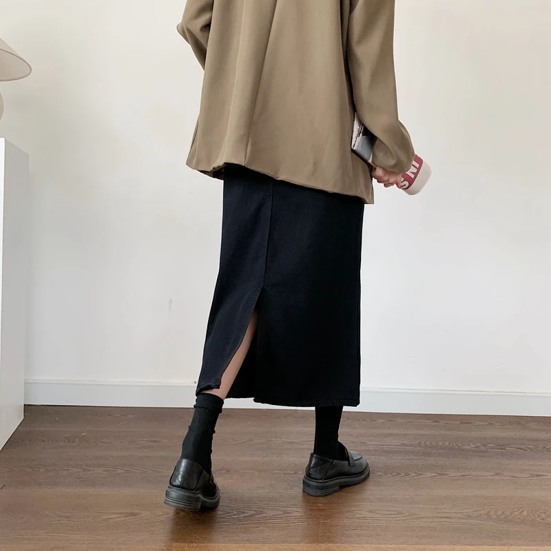 New Spring Spring Summer Women Vintage Denim Midi Wrap High Waist Sheath Jeans Skirts
New Spring Spring Summer Women Vintage Denim Midi Wrap High Waist Sheath Jeans Skirts