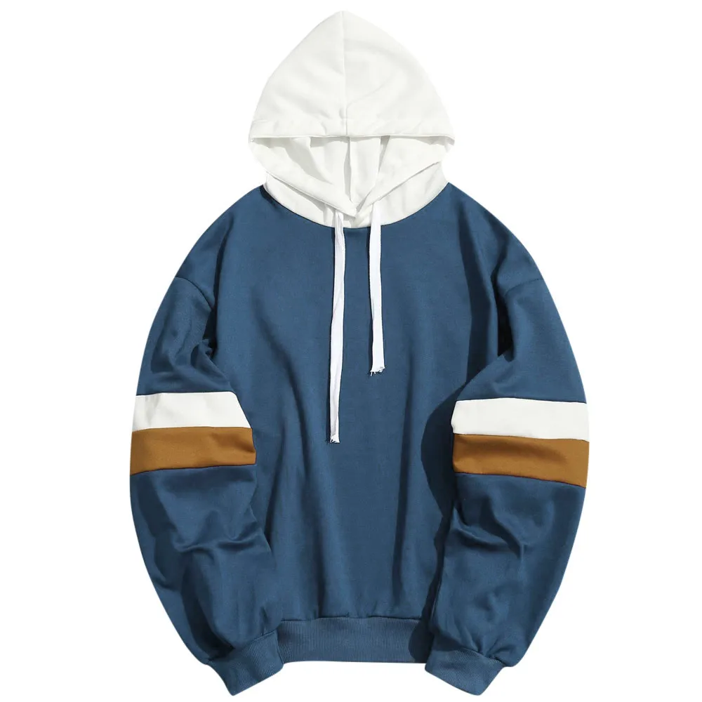 New men's spring and autumn stitching men's fashion pure cotton terry sweater men's casual top and Hoodie
New men's spring and autumn stitching men's fashion pure cotton terry sweater men's casual top and Hoodie