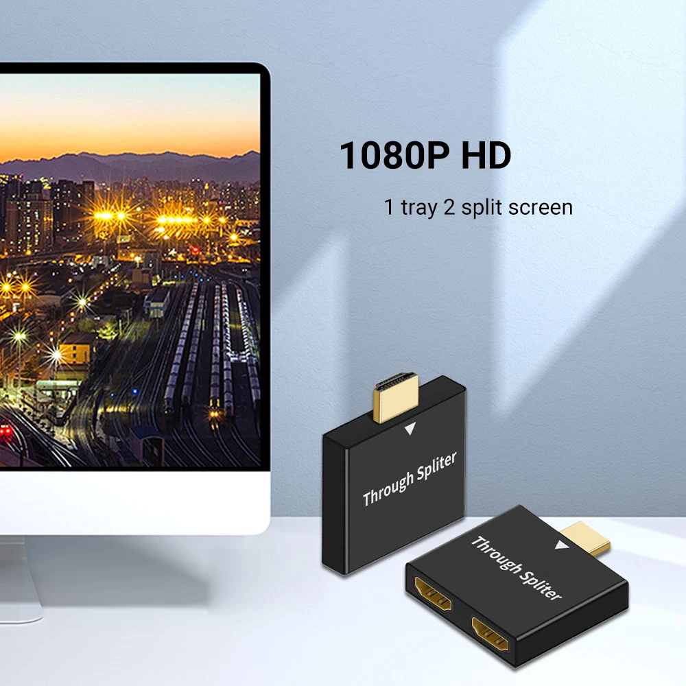 HDMI-compatible Converter Adapter 1080P Male to Double Female 1 In 2 Y Splitter HDMI-compatible Connector For Xbox player PS3 TV
HDMI-compatible Converter Adapter 1080P Male to Double Female 1 In 2 Y Splitter HDMI-compatible Connector For Xbox player PS3 TV