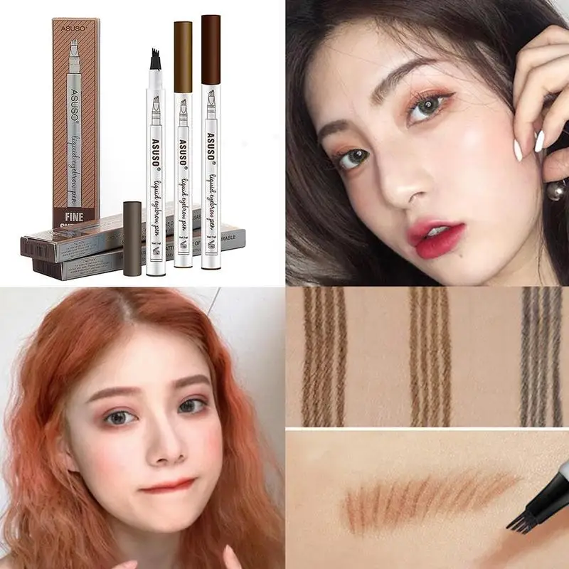 Three Or Four Liquid Eyebrow Pencil Extremely Fine Eyebrow Artifact, Waterproof Lasting Four-fork Eyebrow Pencil
Three Or Four Liquid Eyebrow Pencil Extremely Fine Eyebrow Artifact, Waterproof Lasting Four-fork Eyebrow Pencil