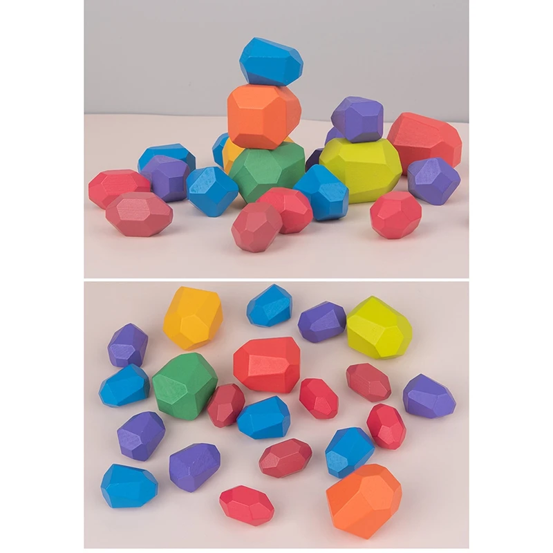 Kids Toy Wooden Colored Stone Blocks Building Block Montessori Educational Toys Rainbow Color Wooden Toy
Kids Toy Wooden Colored Stone Blocks Building Block Montessori Educational Toys Rainbow Color Wooden Toy