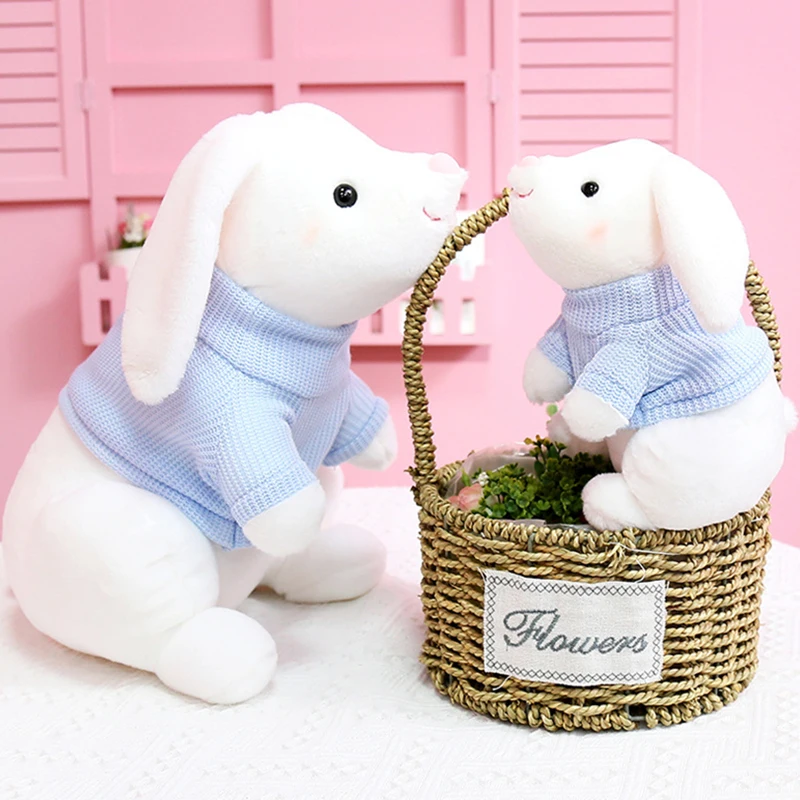 22-45CM Kawaii Rabbits With Sweaters Plush Dolls Lovely Stuffed Animal Pillow Baby Appease Toy Girls Christmas Gifts Home Decor
22-45CM Kawaii Rabbits With Sweaters Plush Dolls Lovely Stuffed Animal Pillow Baby Appease Toy Girls Christmas Gifts Home Decor