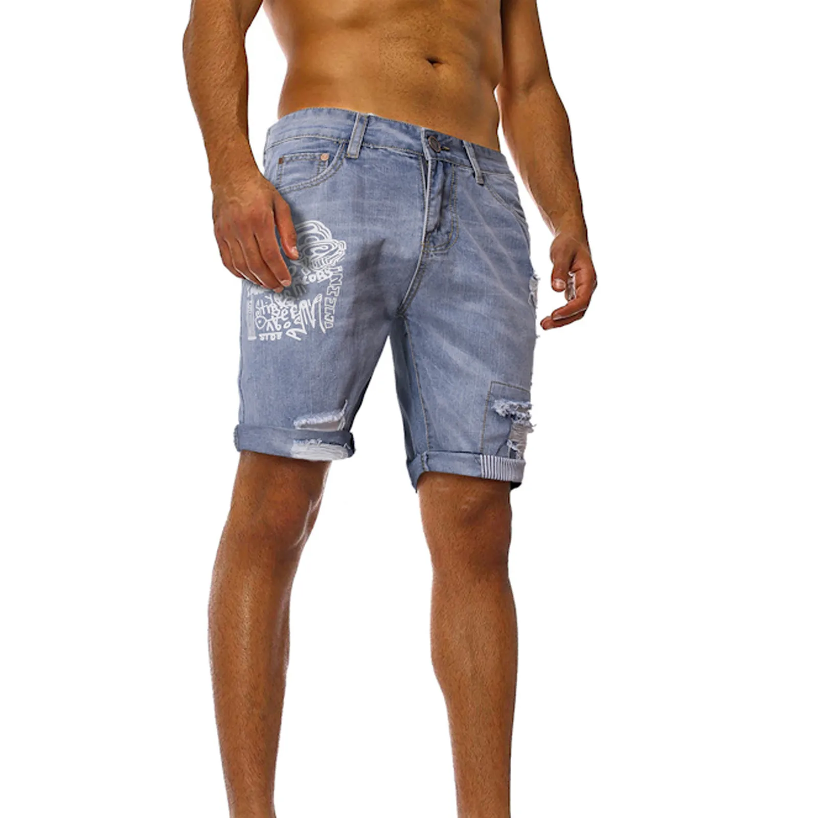 2020 New Men Stretch Short Jeans Summer Fashion Men's Hole Stretch Casual Print Slim Denim Shorts Pants Hole Out Short Jeans
2020 New Men Stretch Short Jeans Summer Fashion Men's Hole Stretch Casual Print Slim Denim Shorts Pants Hole Out Short Jeans