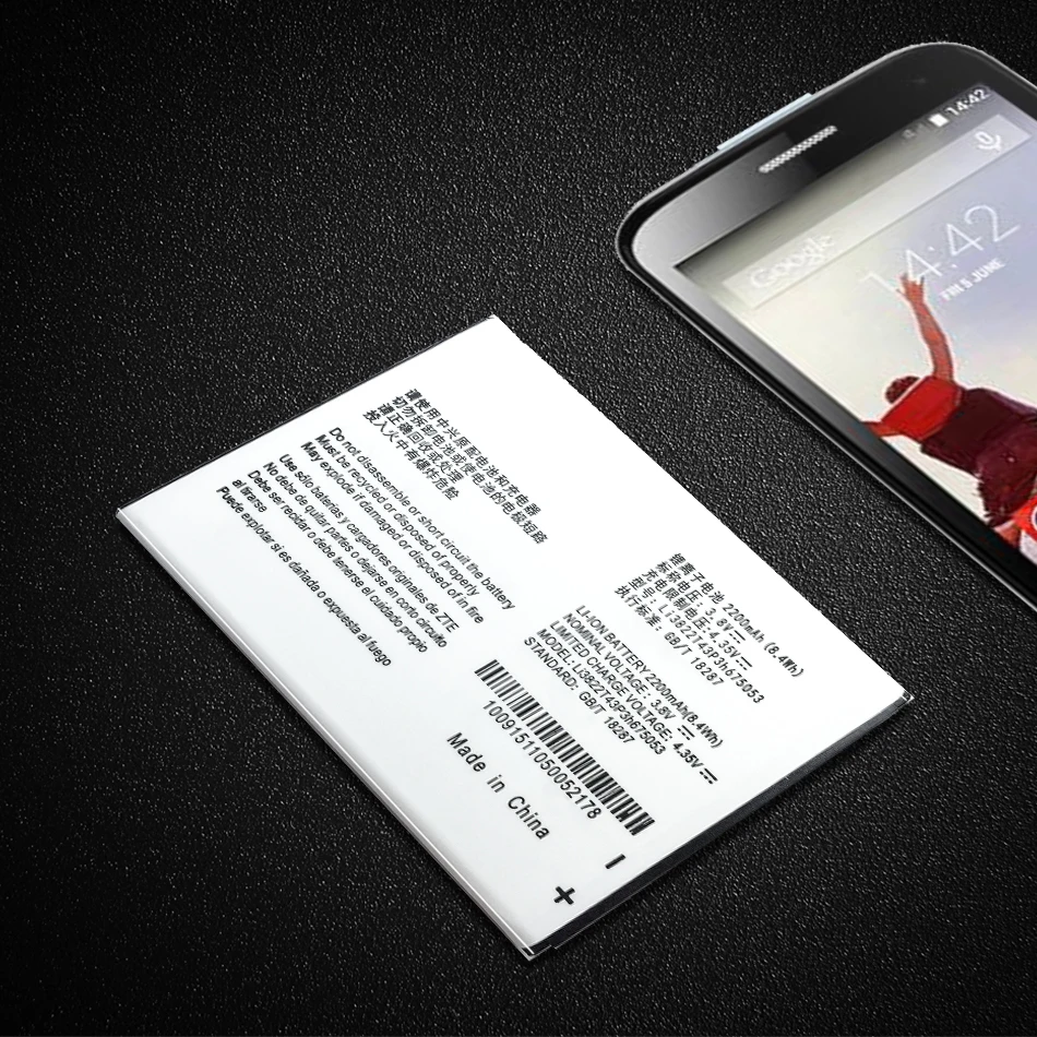 Battery Li3822T43P3h675053 for ZTE Blade QLux Q Lux A430 Q Lux 3g 4g 2200mAh Mobile Phone Replacement Battery
Battery Li3822T43P3h675053 for ZTE Blade QLux Q Lux A430 Q Lux 3g 4g 2200mAh Mobile Phone Replacement Battery