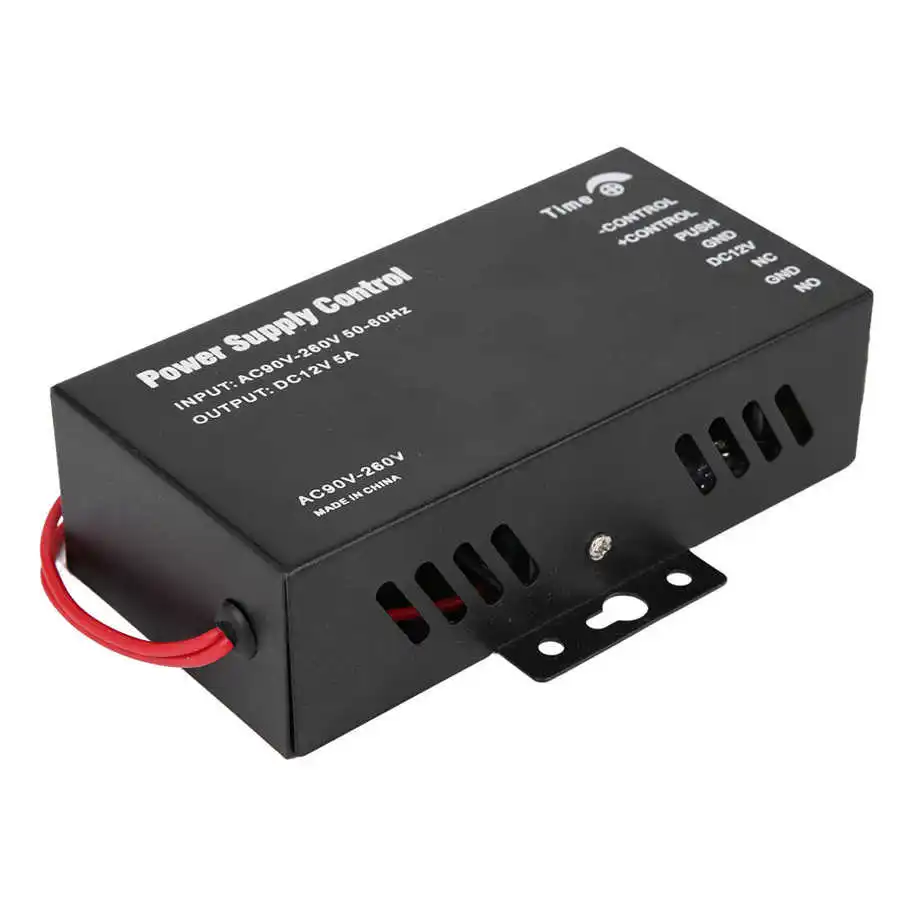 Power Supply Control Backup Battery Port for Door Access Control Office Security System AC90-260V to DC12V 5A 
Power Supply Control Backup Battery Port for Door Access Control Office Security System AC90-260V to DC12V 5A
