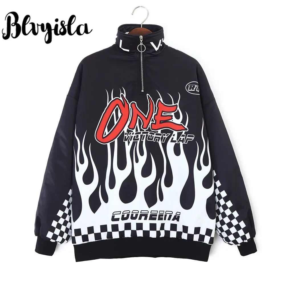 Blvyisla Pullover High-necked Rock Street Loose Women Sweatshirt Zipper Tracksuit Casual Jacket Coats Hip Hop Female Streetwear
Blvyisla Pullover High-necked Rock Street Loose Women Sweatshirt Zipper Tracksuit Casual Jacket Coats Hip Hop Female Streetwear