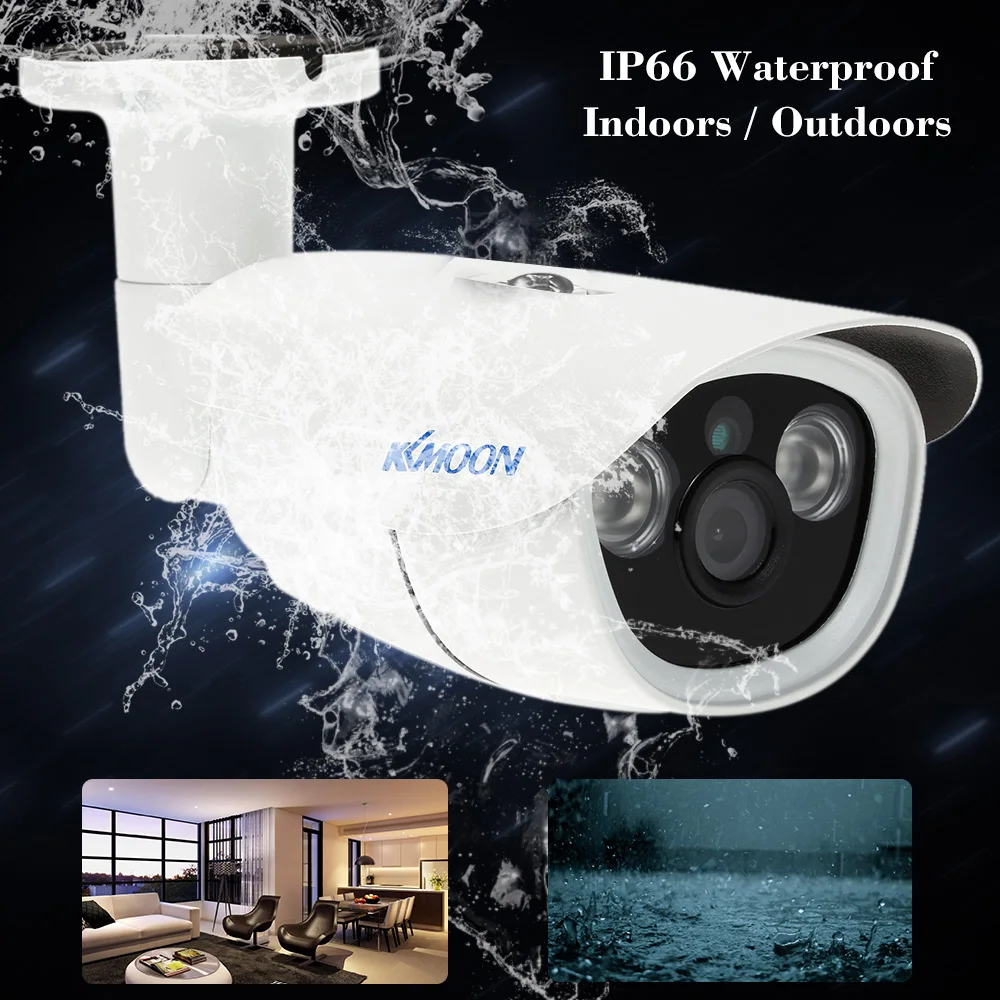 

KKmoon 1080P 2.0MP AHD Bullet CCTV Camera 3.6mm 1/3 CMOS IR LEDs Night Vision IR-CUT Rainproof Indoor Outdoor Home Security