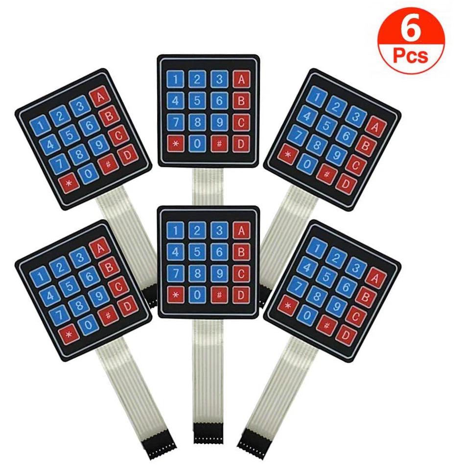 6 шт. клавиатура Arduino, 4x4 Универсальная клавиатура с 16 кнопками переключения клавиатуры для Arduino DIY стартовый комплект
6 шт. клавиатура Arduino, 4x4 Универсальная клавиатура с 16 кнопками переключения клавиатуры для Arduino DIY стартовый комплект