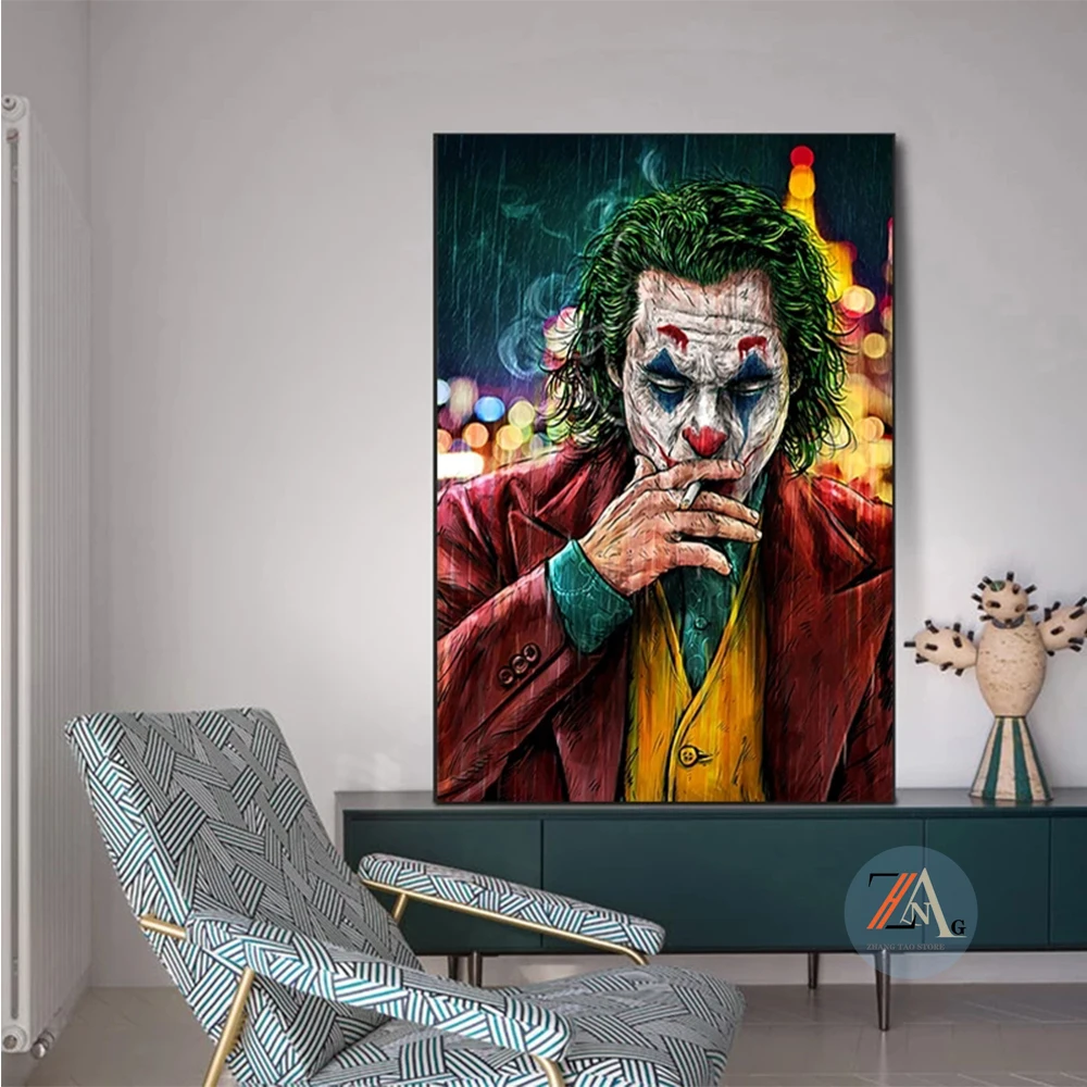 Movie Star Joker Oil Canvas Painting Comic Joker Posters And Prints Wall Decor Painting Wall Pictures For Living Room Decoration
Movie Star Joker Oil Canvas Painting Comic Joker Posters And Prints Wall Decor Painting Wall Pictures For Living Room Decoration