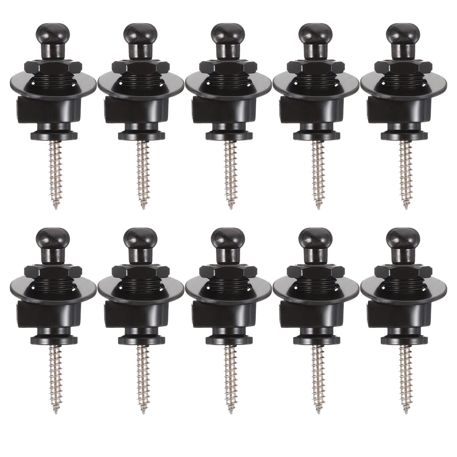 10Pcs Folk Guitar Belt Buckle Anti-skid Guitar Strap Button Guitar Fixator Black
10Pcs Folk Guitar Belt Buckle Anti-skid Guitar Strap Button Guitar Fixator Black