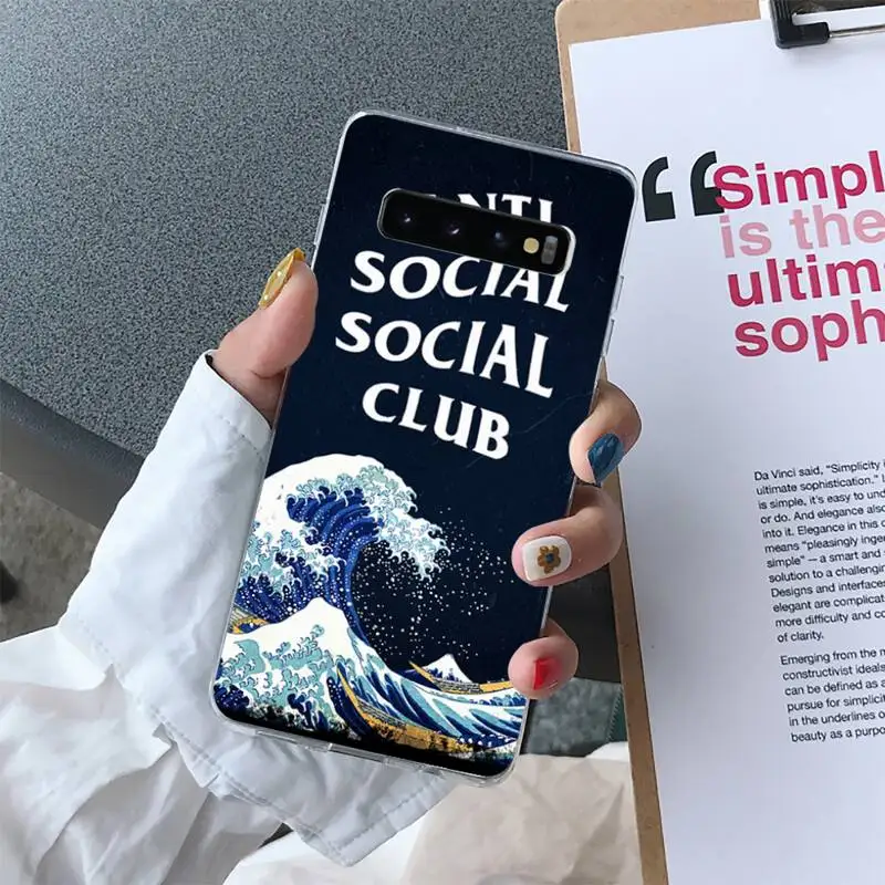 Anti Social Phone Case For Samsung S10 S10e S8 S9 Plus S7 Edge Note10 9 8 Soft Transparent TPU Cove
Anti Social Phone Case For Samsung S10 S10e S8 S9 Plus S7 Edge Note10 9 8 Soft Transparent TPU Cove