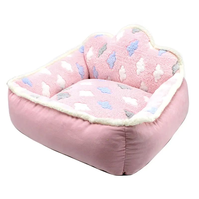 Cat Kennel dog mat cloud backrest plush warmth thickening, removable and washable bed house pet supplies
Cat Kennel dog mat cloud backrest plush warmth thickening, removable and washable bed house pet supplies