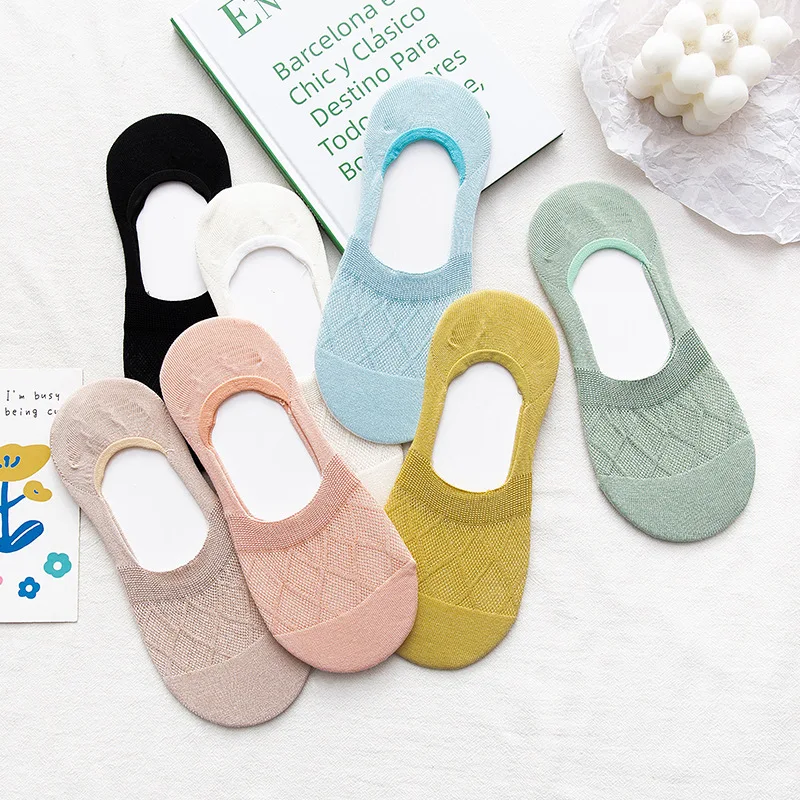 10 Pair Light-mouthed Invisible Ship Socks Women's Spring and Summer New Thin Socks Solid Diamond Grid Mesh Socks
10 Pair Light-mouthed Invisible Ship Socks Women's Spring and Summer New Thin Socks Solid Diamond Grid Mesh Socks