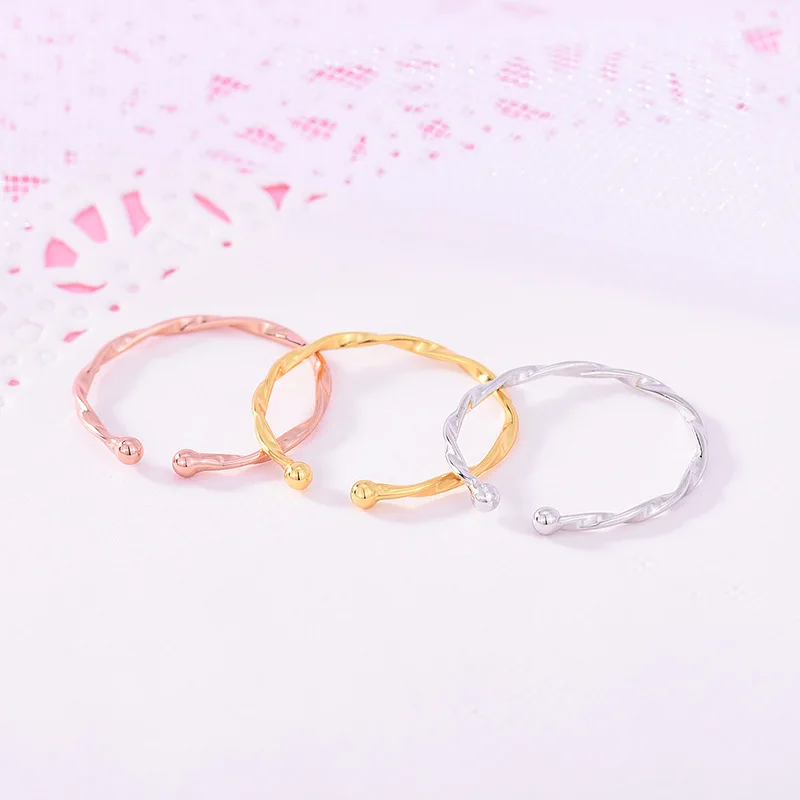 Silver Plated Twisted Opening Ring Smooth Surface Student Girl's Ring Suitable for Women's Wedding Party Jewelry Gifts
Silver Plated Twisted Opening Ring Smooth Surface Student Girl's Ring Suitable for Women's Wedding Party Jewelry Gifts