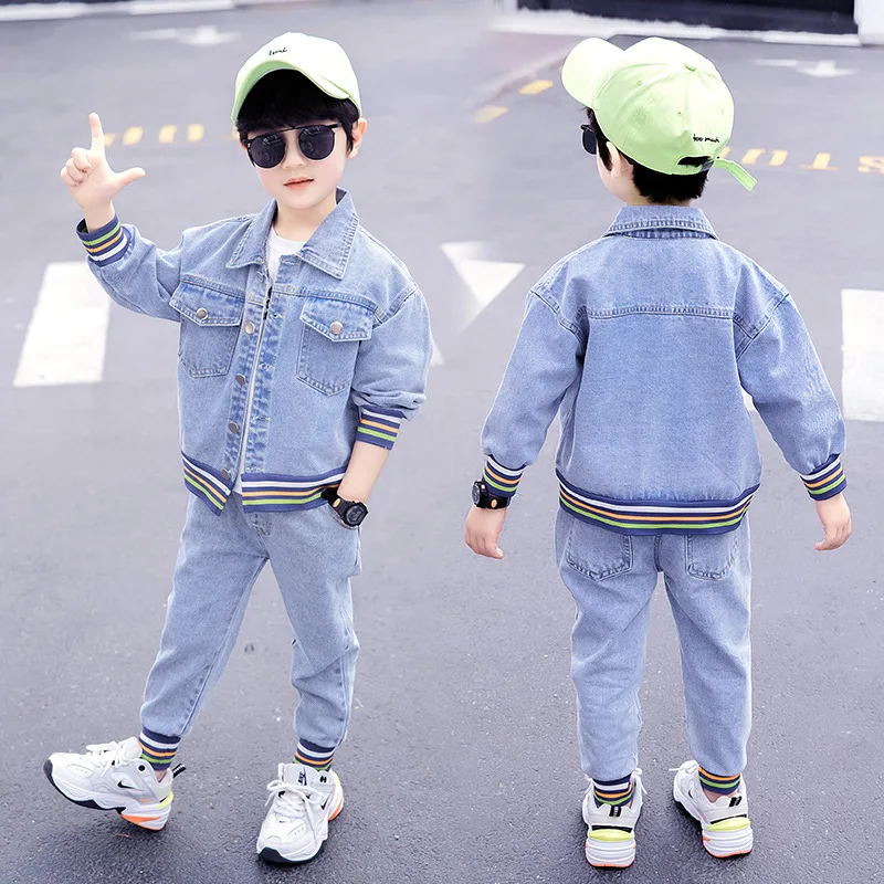 Button Jean Spring Autumn Children's Clothes Set Boys Coat + Pants 2pcs/Set Kids Teenage Gift Formal Boy Clothing High Quality
Button Jean Spring Autumn Children's Clothes Set Boys Coat + Pants 2pcs/Set Kids Teenage Gift Formal Boy Clothing High Quality