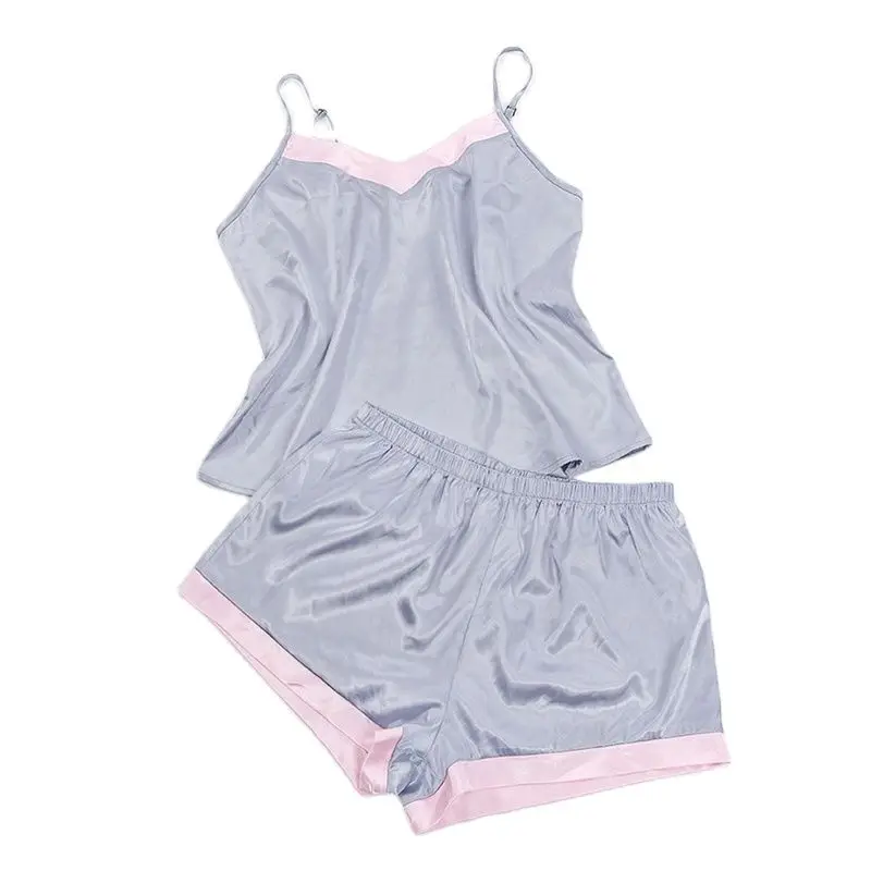 Женский сексуальный комплект нижнего белья, Кружевной укороченный топ, шорты, пижамный комплект, одежда для сна, атласная пижама, ночная руб... 
Женский сексуальный комплект нижнего белья, Кружевной укороченный топ, шорты, пижамный комплект, одежда для сна, атласная пижама, ночная руб...