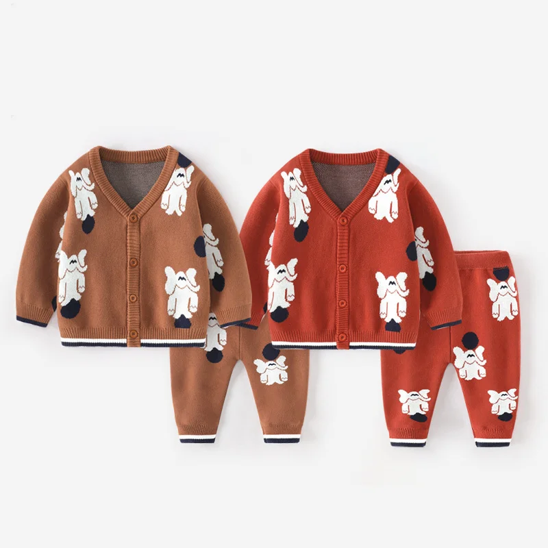 Boys' Sweater Suit V-neck Double Layer Sweater Set Warm Cotton Coat Wool Pants 2pcs Knitted Sweater Toddler Cardigan
Boys' Sweater Suit V-neck Double Layer Sweater Set Warm Cotton Coat Wool Pants 2pcs Knitted Sweater Toddler Cardigan