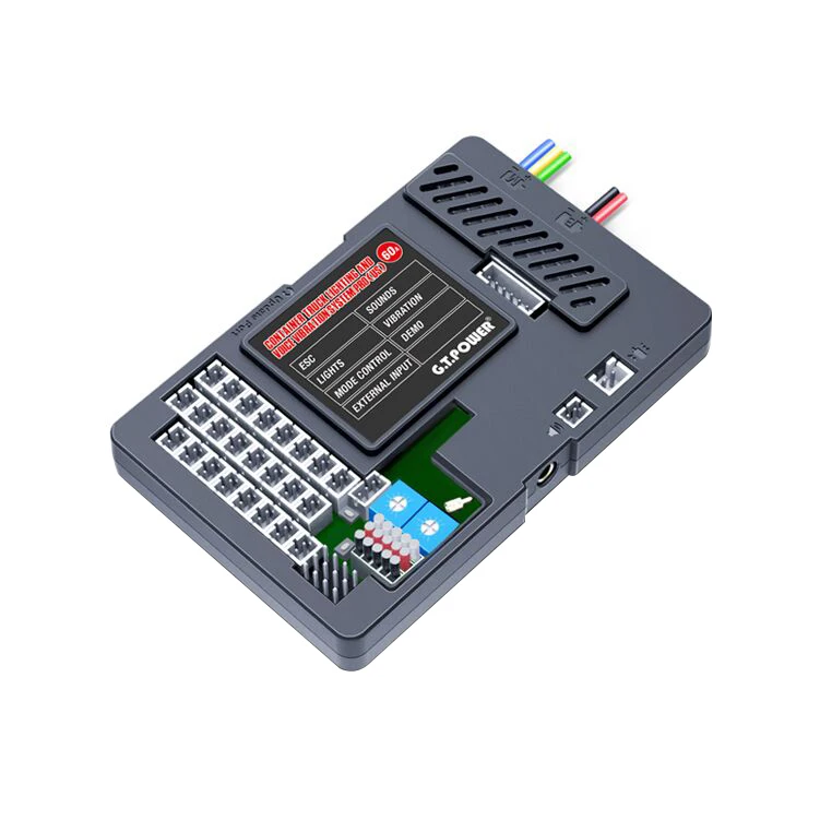 G.T.Power Container Truck Lighting & Voice Vibration System Pro 60A w/APP функция управления Вибрационный двигатель для радиоуправляемого грузовика
G.T.Power Container Truck Lighting & Voice Vibration System Pro 60A w/APP функция управления Вибрационный двигатель для радиоуправляемого грузовика