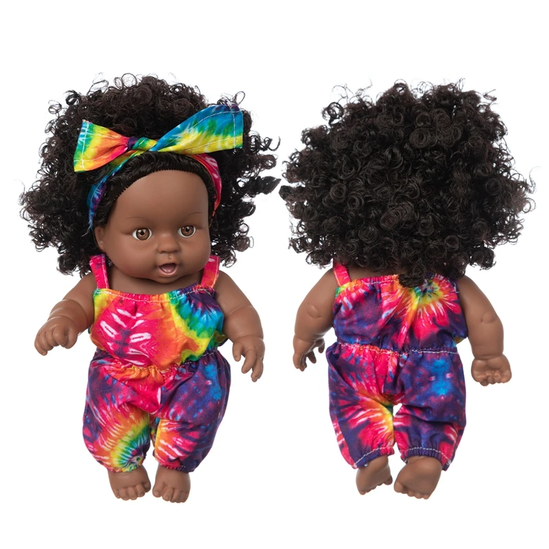 Colorful Jumpsuit New Baby African Dolls Pop Reborn Silico Bathrobre Vny 20cm Born Poupee Boneca Baby Soft Toy Girl Todder 
Colorful Jumpsuit New Baby African Dolls Pop Reborn Silico Bathrobre Vny 20cm Born Poupee Boneca Baby Soft Toy Girl Todder