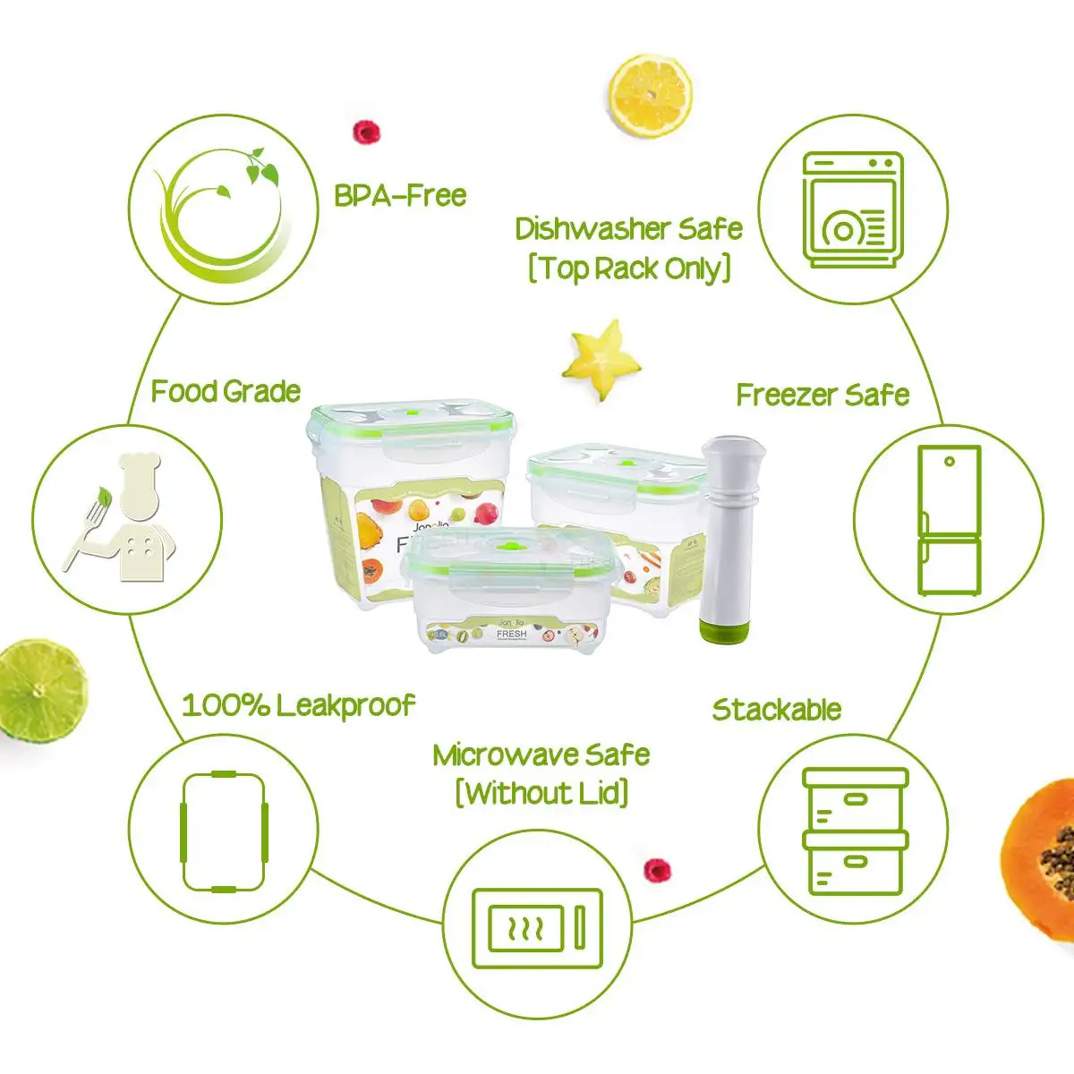 3 Size 4Pcs New Plastic Vacuum Container Sealed and insulated vacuum fresh-keeping box Food Saver-Storage Containers With Pump
3 Size 4Pcs New Plastic Vacuum Container Sealed and insulated vacuum fresh-keeping box Food Saver-Storage Containers With Pump