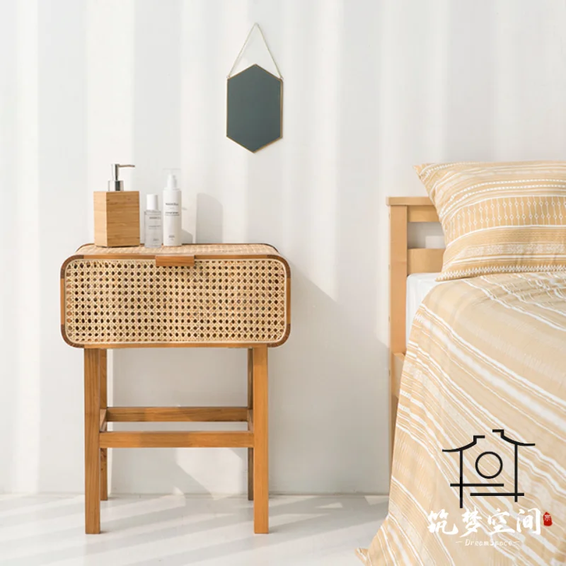 zq INS Simple Retro Bedside Table Home Bedroom Living Room Small Side Cabinet Storage Rack Modern Japanese Style
zq INS Simple Retro Bedside Table Home Bedroom Living Room Small Side Cabinet Storage Rack Modern Japanese Style