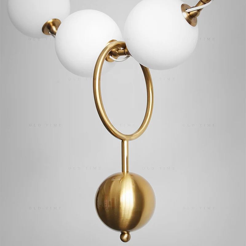 Modern White Glass Ball Pendant Lamp For Restaurant Hall Creative Necklace Design Decro Light Fixtures With 8 Bulbs
Modern White Glass Ball Pendant Lamp For Restaurant Hall Creative Necklace Design Decro Light Fixtures With 8 Bulbs