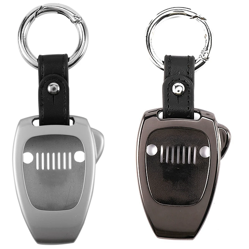 2 Pcs Key Chain Ring Shell Cover Case Frame For Jeep Wrangler JK 2008-2017 For Jeep Compass 2008-2015, Silver & Black
2 Pcs Key Chain Ring Shell Cover Case Frame For Jeep Wrangler JK 2008-2017 For Jeep Compass 2008-2015, Silver & Black