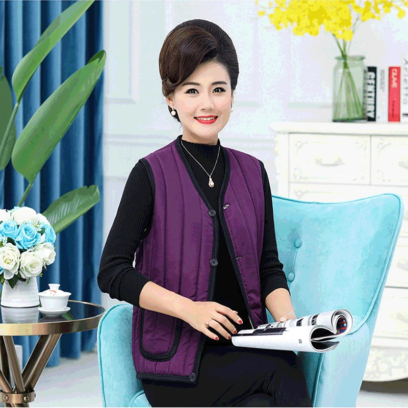 New Autumn Winter Women Cotton Padded Vest Female V-neck Sleeveless Coat Ladies Single Breasted Waistcoat Plus Size 3XL A202
New Autumn Winter Women Cotton Padded Vest Female V-neck Sleeveless Coat Ladies Single Breasted Waistcoat Plus Size 3XL A202