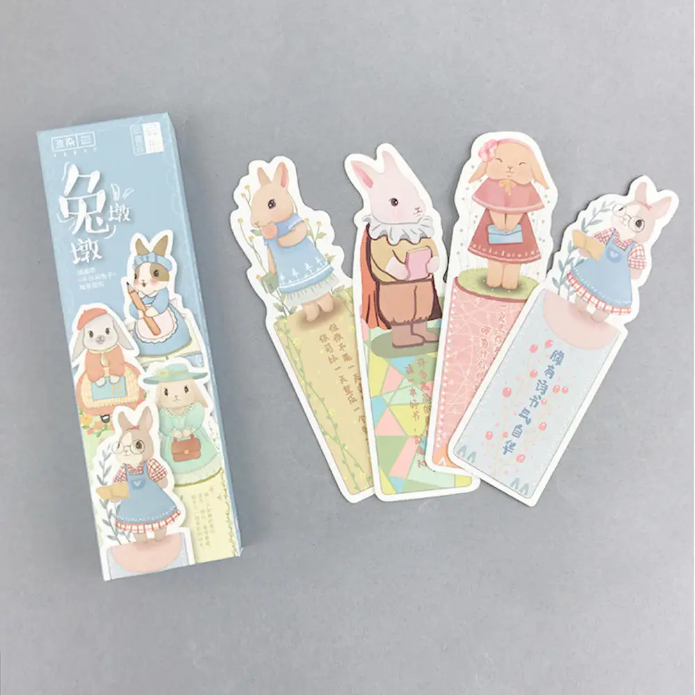 30PCS/Box DIY Cute Rabbit Life Series Paper Bookmark Creative Stationery Teacher Gift School Supplies
30PCS/Box DIY Cute Rabbit Life Series Paper Bookmark Creative Stationery Teacher Gift School Supplies