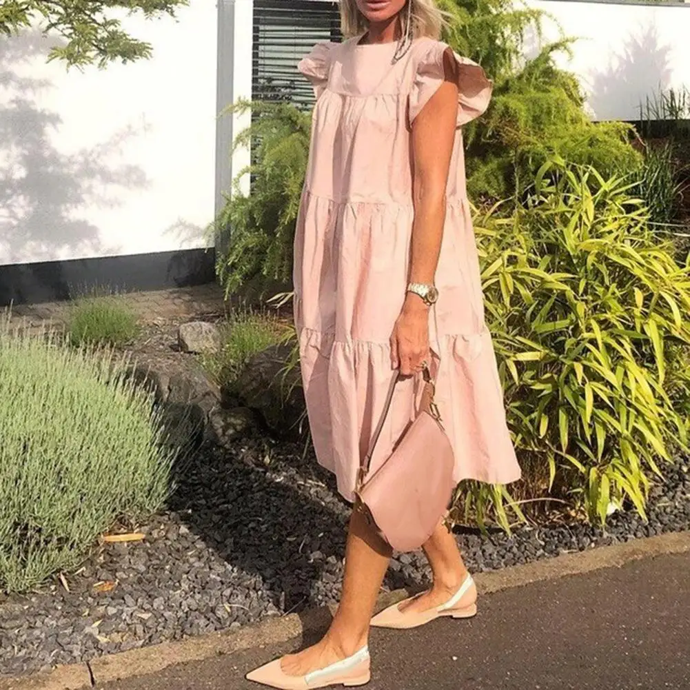 Vintage Floral Print Loose A-Line Dress 2021 Summer Women O-neck Petal Short Sleeve Dress Elegant Casual Party Dress 3XL Vestido
Vintage Floral Print Loose A-Line Dress 2021 Summer Women O-neck Petal Short Sleeve Dress Elegant Casual Party Dress 3XL Vestido