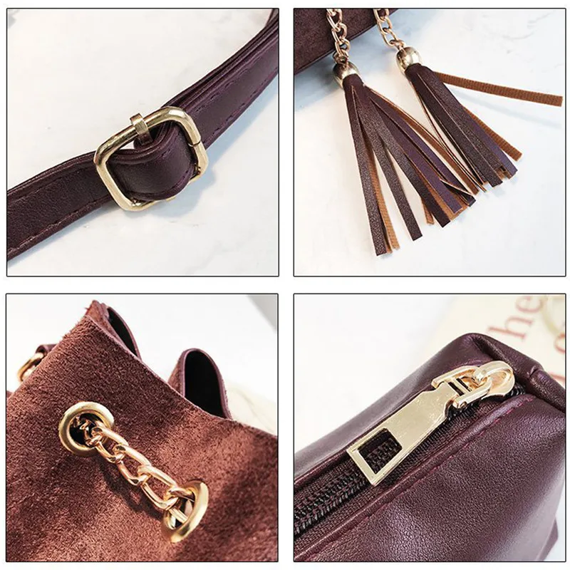 2021 Women Shoulder Bags Tassel Drawstring Bucket Bags For Women Crossbody Bags Lady Travel Purses and Handbags 
2021 Women Shoulder Bags Tassel Drawstring Bucket Bags For Women Crossbody Bags Lady Travel Purses and Handbags