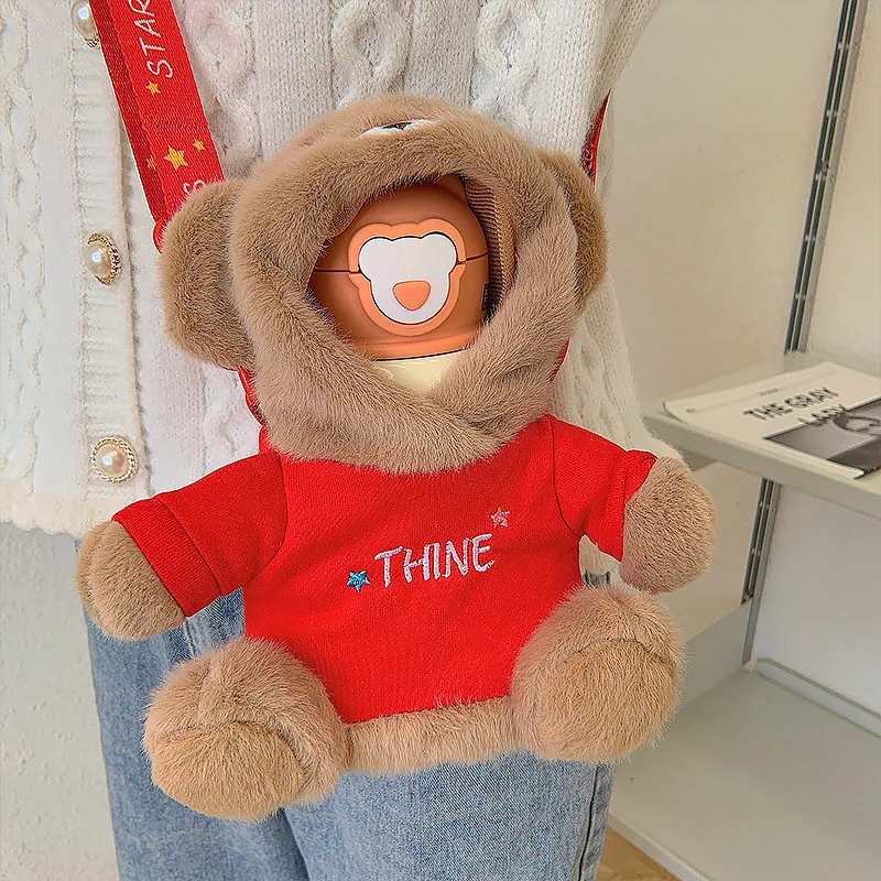 450ml Flannel Soft Bear Bottle Diagonal Bag Portable Kettle Crossbody Bag Bear Cute Handbag Messenger Cup Sets Kawaii
450ml Flannel Soft Bear Bottle Diagonal Bag Portable Kettle Crossbody Bag Bear Cute Handbag Messenger Cup Sets Kawaii