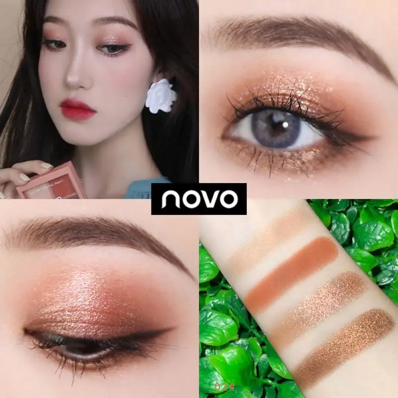 NOVO 4 Color Nude Eyeshadow Palette Matte Glitter Eyeshadow Lasting Waterproof Eye Shadow Cosmetic Make up Palette 5330
NOVO 4 Color Nude Eyeshadow Palette Matte Glitter Eyeshadow Lasting Waterproof Eye Shadow Cosmetic Make up Palette 5330
