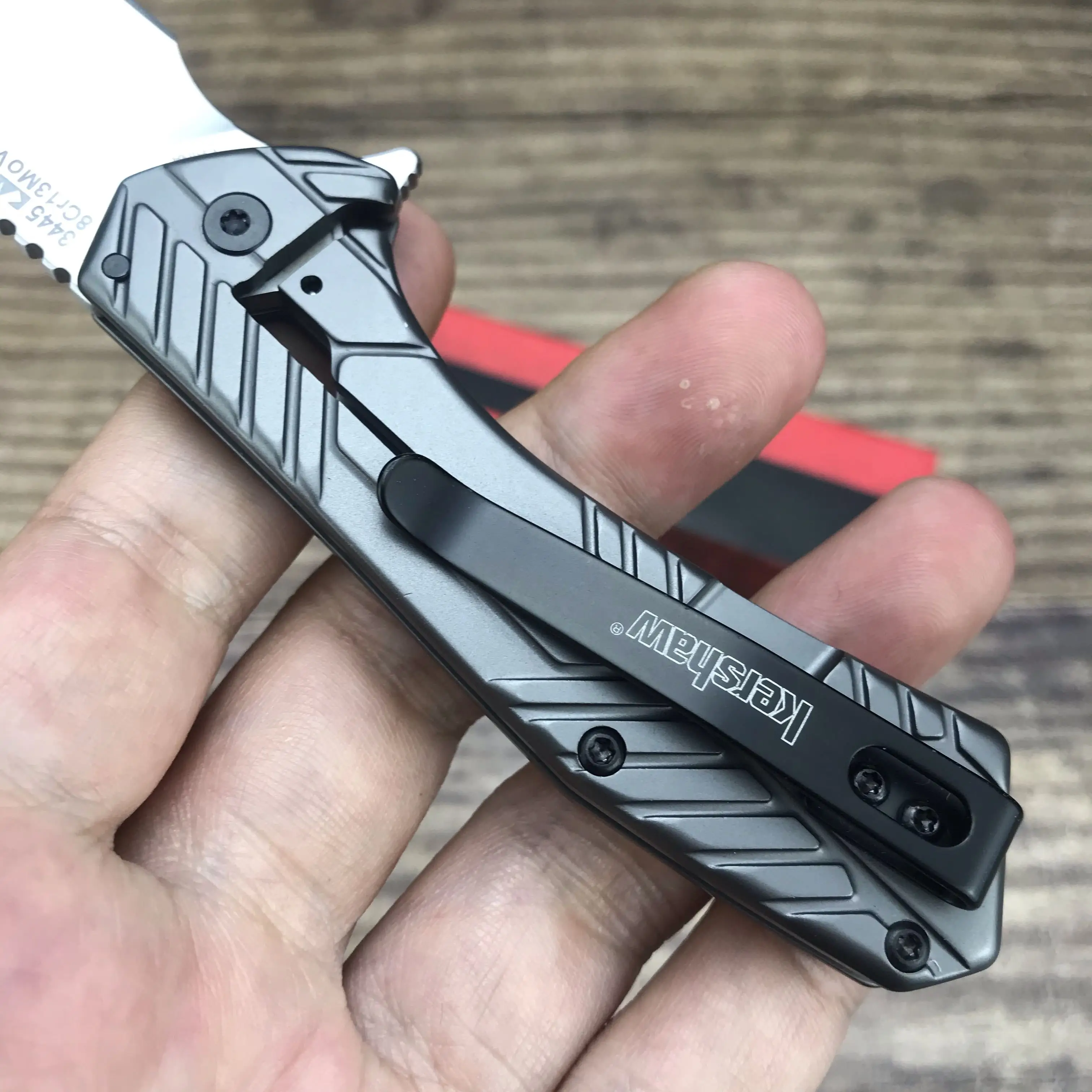 Kershaw 3445 Pocket Folding Knife Stainless Steel Handles 8cr13mov Blade And Reversible Pocketclip Kitchen Fruit Slicing Tool
Kershaw 3445 Pocket Folding Knife Stainless Steel Handles 8cr13mov Blade And Reversible Pocketclip Kitchen Fruit Slicing Tool
