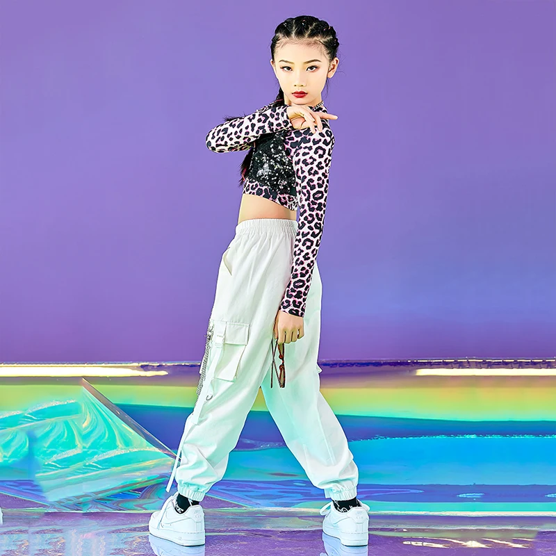 Kids Hip Hop Dance Clothes Girls Crop Tops White Hip Hop Pants Jazz Performance Rave Wear Modern Street Dance Costume 120-170CM
Kids Hip Hop Dance Clothes Girls Crop Tops White Hip Hop Pants Jazz Performance Rave Wear Modern Street Dance Costume 120-170CM