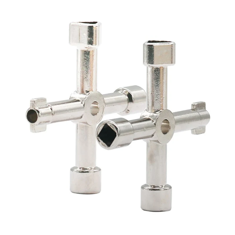 NEW Multifunctional cross socket wrench electric control cabinet triangle key wrench elevator water meter valve square hole
NEW Multifunctional cross socket wrench electric control cabinet triangle key wrench elevator water meter valve square hole