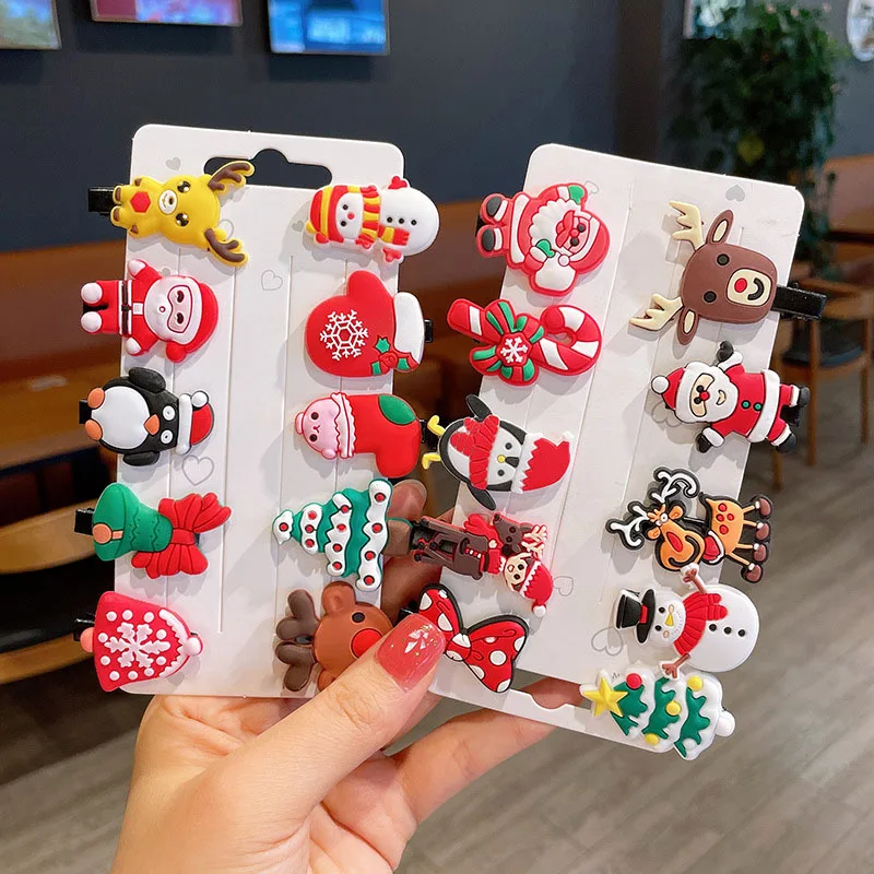10pcs Christmas Tree Children Hair Accessories Kid Girl Cute Cartoon Snowman Elk Hair Clip Pin Hairpins Hairgrip Barrettes
10pcs Christmas Tree Children Hair Accessories Kid Girl Cute Cartoon Snowman Elk Hair Clip Pin Hairpins Hairgrip Barrettes