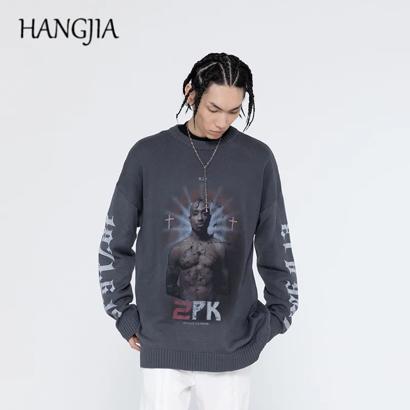 American Vintage Gothic Letter Boxer Printing Sweaters Men Oversized Streetwear Casual Long Sleeve Pullovers Sweater for Women
American Vintage Gothic Letter Boxer Printing Sweaters Men Oversized Streetwear Casual Long Sleeve Pullovers Sweater for Women