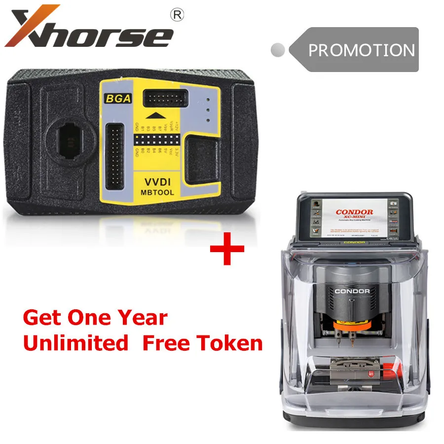 Xhorse CONDOR XC MIN Plus VVDI MB BGA Tool получите 1 бесплатный жетон каждый день TooLPlus один год