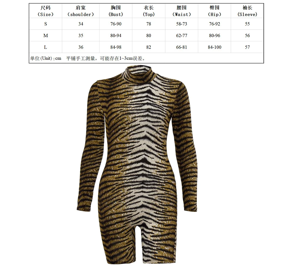 Leopard Jumpsuits Sleeveless High Neck Long Sleeve Zipper Womens Autumn Short Jumpsuit Streetwear Playsuit Fashion Female Body
Leopard Jumpsuits Sleeveless High Neck Long Sleeve Zipper Womens Autumn Short Jumpsuit Streetwear Playsuit Fashion Female Body