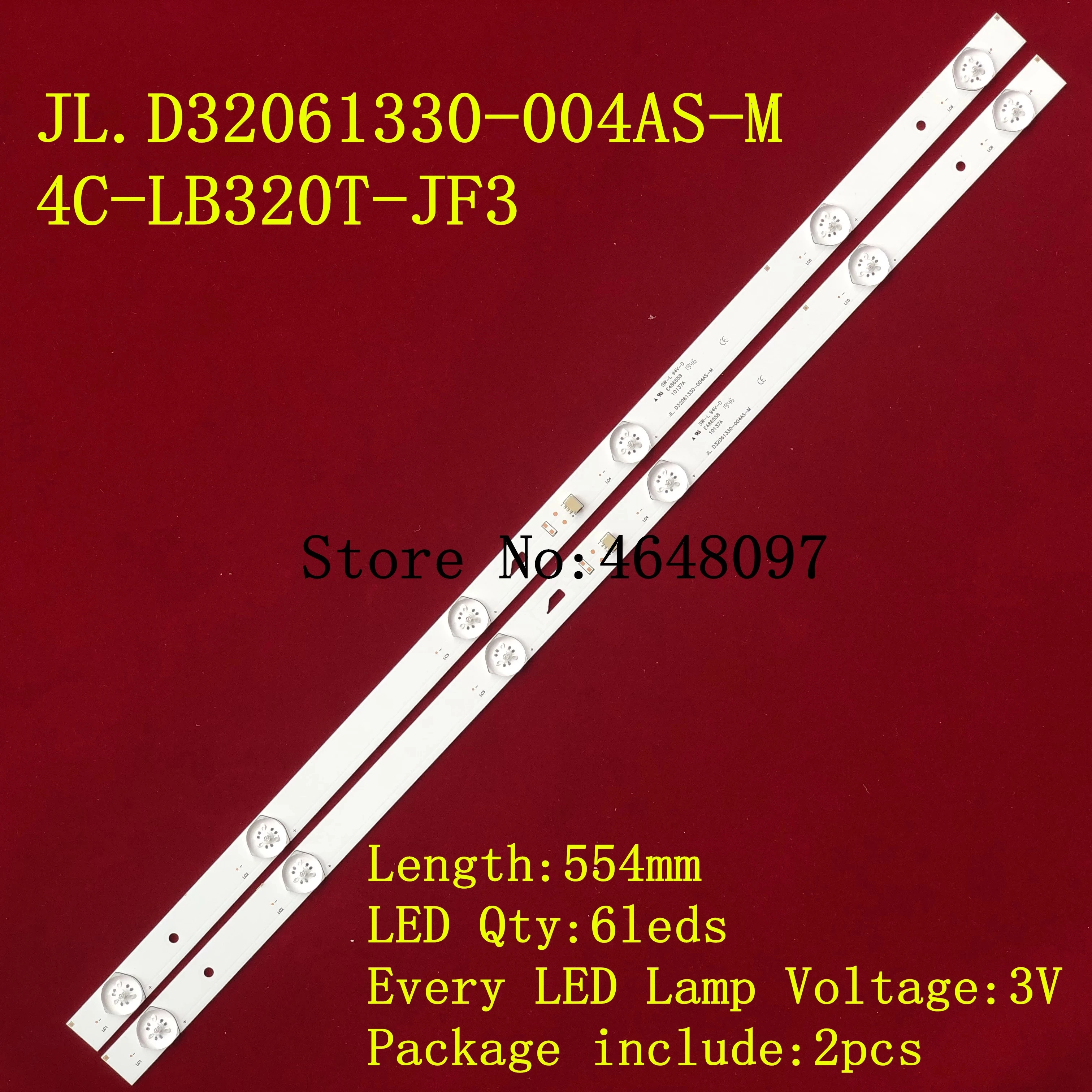 Светодиодная подсветка для до Косплей shiba 32L1500C полосы 4C-LB320T-JF3 4C-LB320T-HR4 32HR332M06A0 V5 экран LVW320CSDX 1 шт. = 6led 54,20 см
Светодиодная подсветка для до Косплей shiba 32L1500C полосы 4C-LB320T-JF3 4C-LB320T-HR4 32HR332M06A0 V5 экран LVW320CSDX 1 шт. = 6led 54,20 см