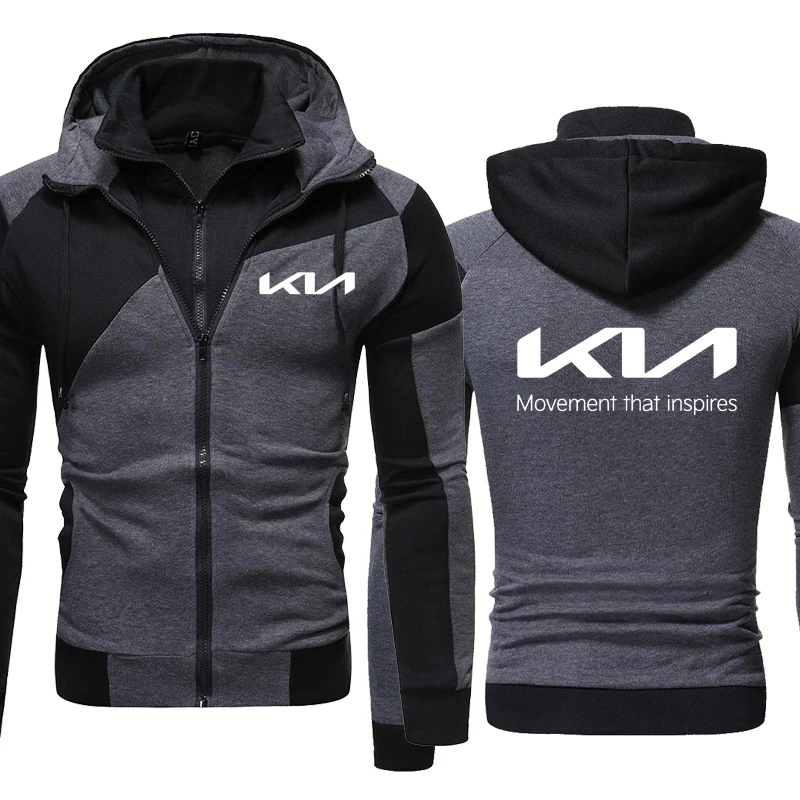 High Quality Fashion Men's Fake Two New KIA Car Logo Printing Spring Autumn Casual Stitching Pure cotton Men's zip Hoodie
High Quality Fashion Men's Fake Two New KIA Car Logo Printing Spring Autumn Casual Stitching Pure cotton Men's zip Hoodie