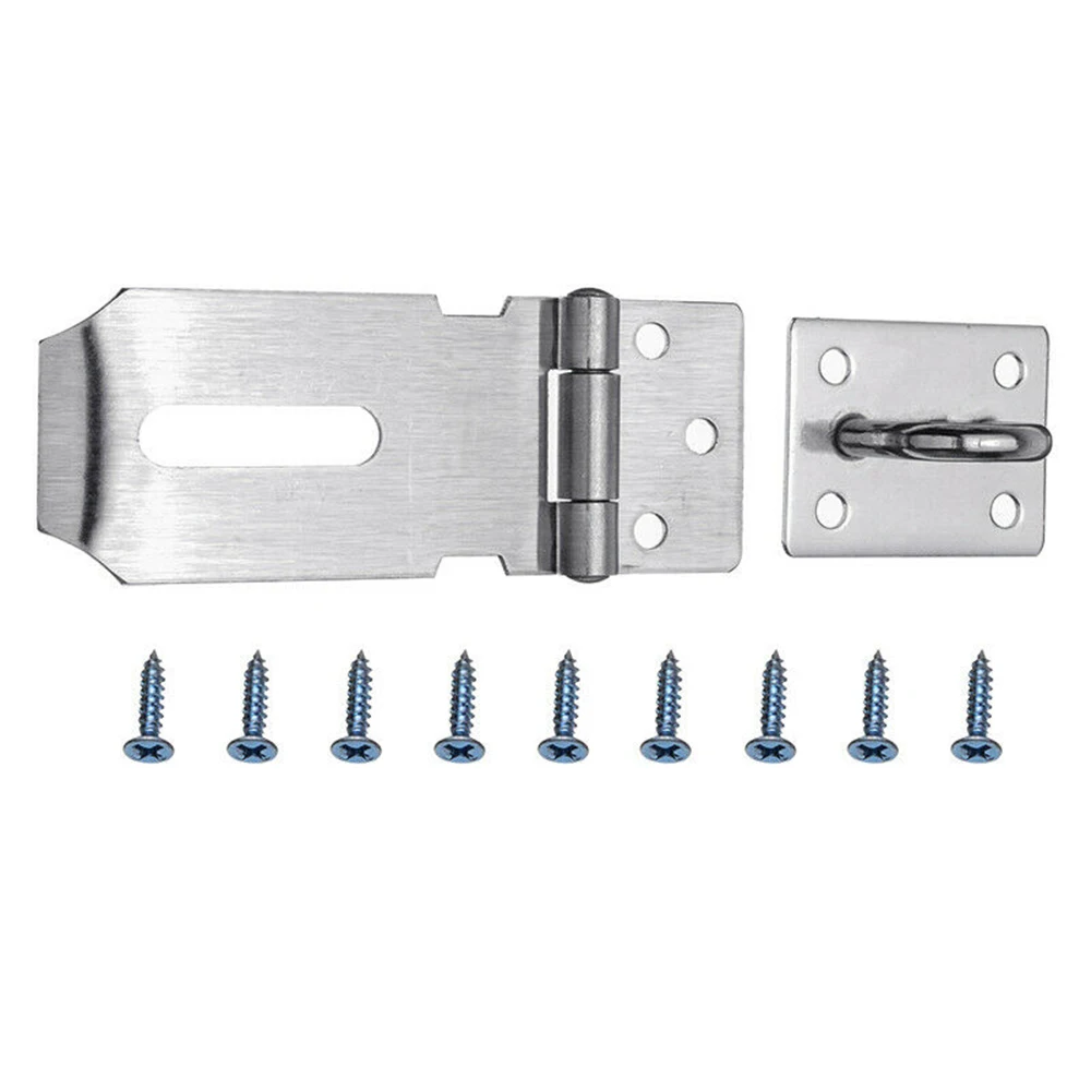 3/5in Anti-Theft Door Lock Stainless-Steel Gate Hasp Staple Padlock Clasp Shed Latch Household Burglar-proof Hardware
3/5in Anti-Theft Door Lock Stainless-Steel Gate Hasp Staple Padlock Clasp Shed Latch Household Burglar-proof Hardware