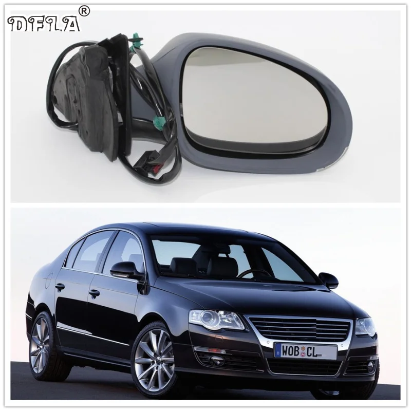Для VW Passat B6 2006 2007 2008 2009 2010 2011 Стайлинг автомобиля подогрев электрического крыла