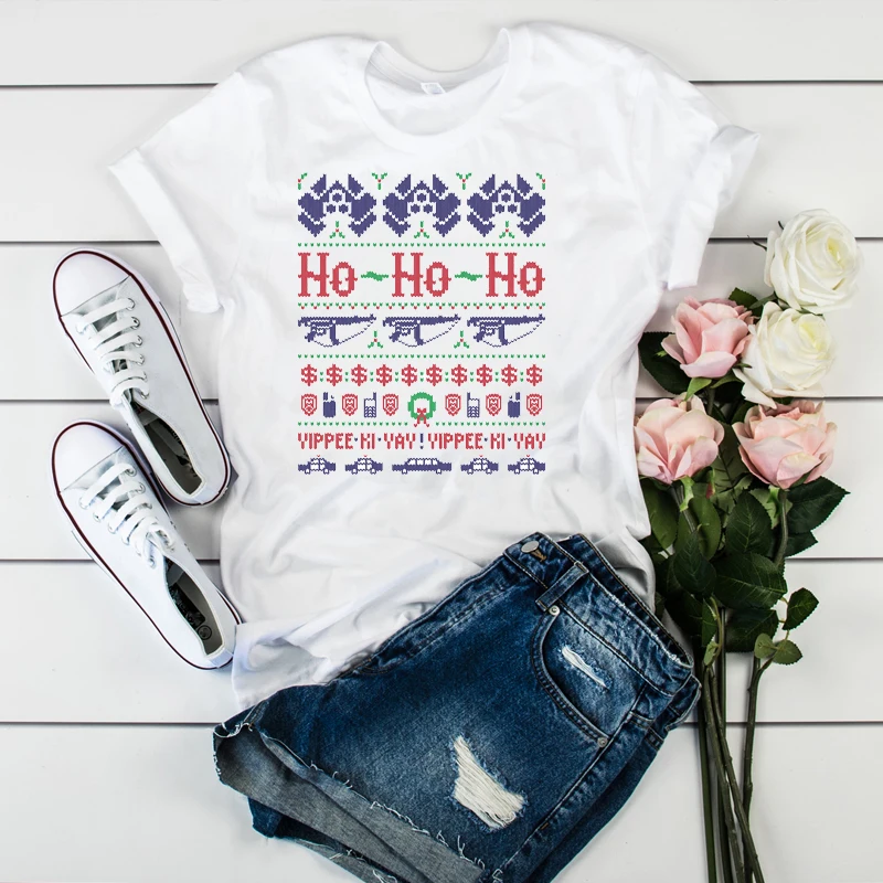 Women Lady T Shirt Ho Ho Ho Merry Christmas Print Tshirt Ladies Short Sleeve Tee Shirt Women Female Tops Clothes Graphic T-shirt
Women Lady T Shirt Ho Ho Ho Merry Christmas Print Tshirt Ladies Short Sleeve Tee Shirt Women Female Tops Clothes Graphic T-shirt
