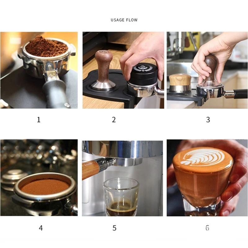 HX5F Barista Espresso Tamper Wood Handle Coffee Hammer Stainless Steel Flat Tamper Base Coffee Stamp with Mat
HX5F Barista Espresso Tamper Wood Handle Coffee Hammer Stainless Steel Flat Tamper Base Coffee Stamp with Mat