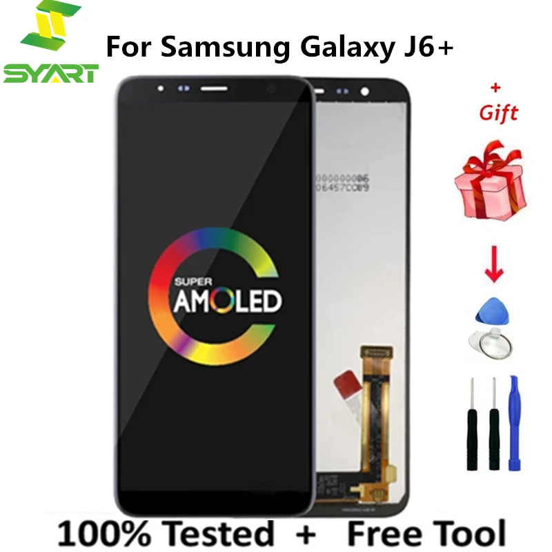 ЖК-экран для Samsung Galaxy J6 + J610 J610F J610FN, ЖК-дисплей с сенсорным экраном и дигитайзером, запасные части для Samsung J6 + дисплей
ЖК-экран для Samsung Galaxy J6 + J610 J610F J610FN, ЖК-дисплей с сенсорным экраном и дигитайзером, запасные части для Samsung J6 + дисплей