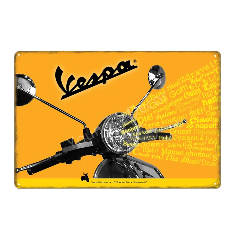 Vespa Electrombile Metal Signs Ariel MV Agusta Motor Car Iron Poster Pub Bar Wall Decoration Motorcycles Garage Decor YJ091
Vespa Electrombile Metal Signs Ariel MV Agusta Motor Car Iron Poster Pub Bar Wall Decoration Motorcycles Garage Decor YJ091