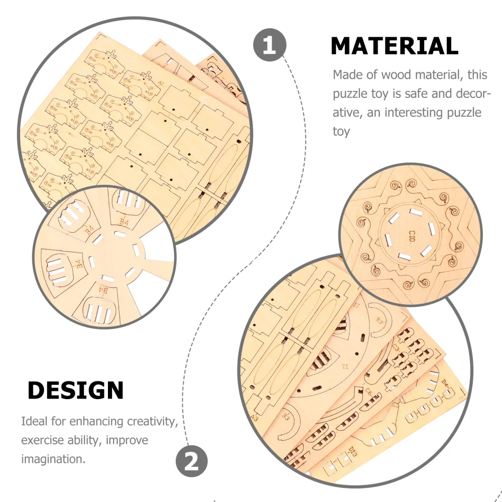 1 Set 3D Merry-Go-Round Wooden Puzzle Creative Jigsaw Educational Puzzle Toys
1 Set 3D Merry-Go-Round Wooden Puzzle Creative Jigsaw Educational Puzzle Toys