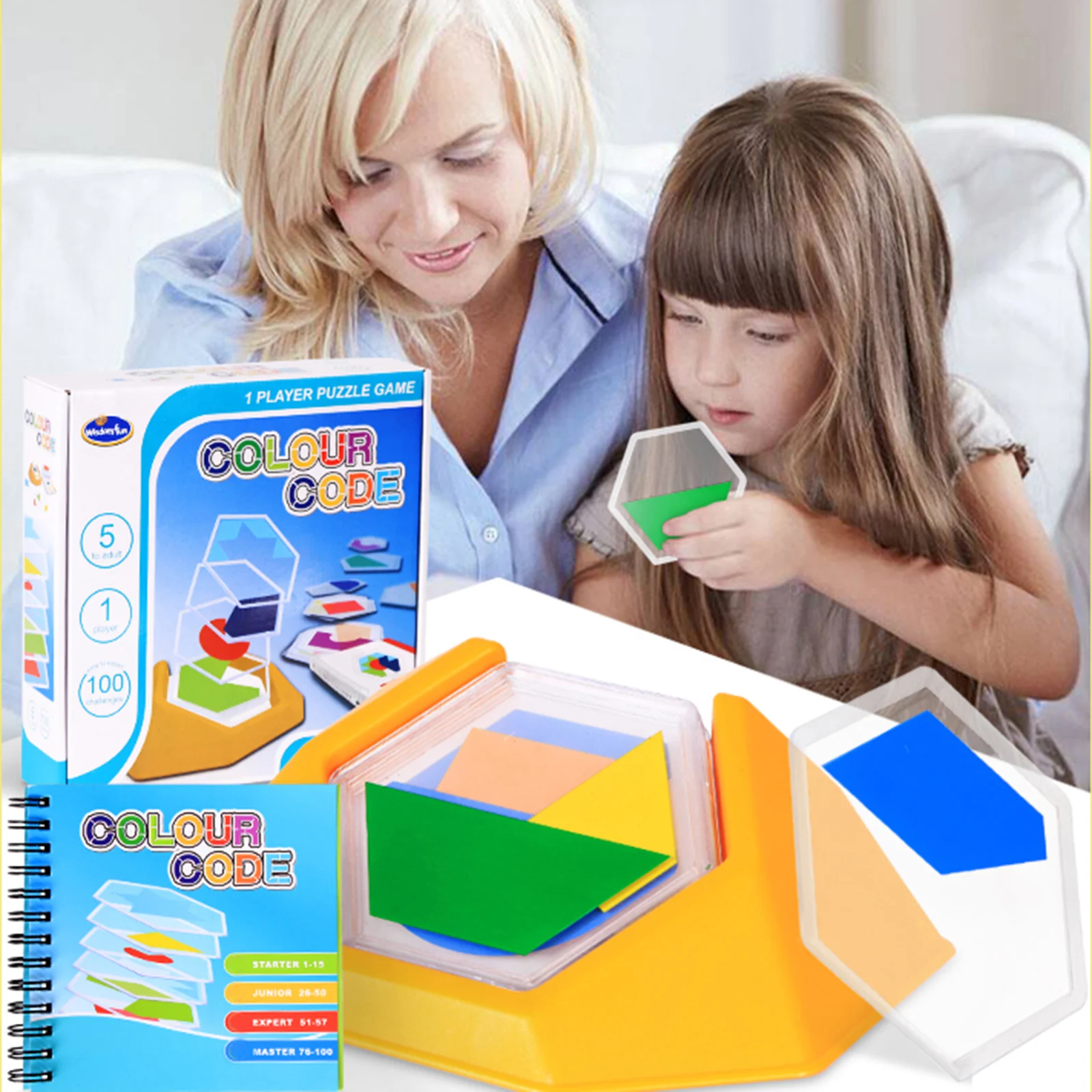 100 Challenge Color Code Puzzle Games Children Logic Board Game Tangram Puzzle Toys For Kids Develop Reasoning Skills Toy
100 Challenge Color Code Puzzle Games Children Logic Board Game Tangram Puzzle Toys For Kids Develop Reasoning Skills Toy